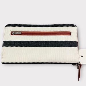 FOSSIL Coated Canvas Zip Around Clutch Wallet